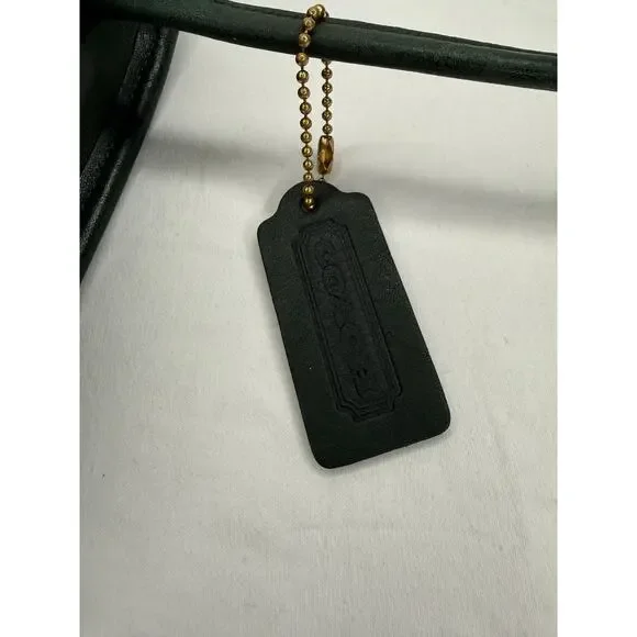 Coach Vintage Chrystie Crossbody Bottle Green Leather USA Rare 90s Bag - Picture 4 of 11